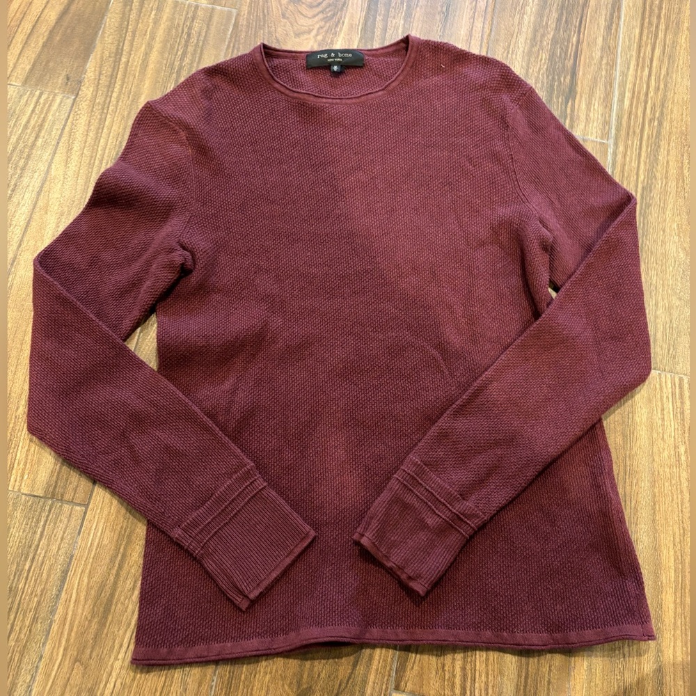Rag & bone brick red l/s